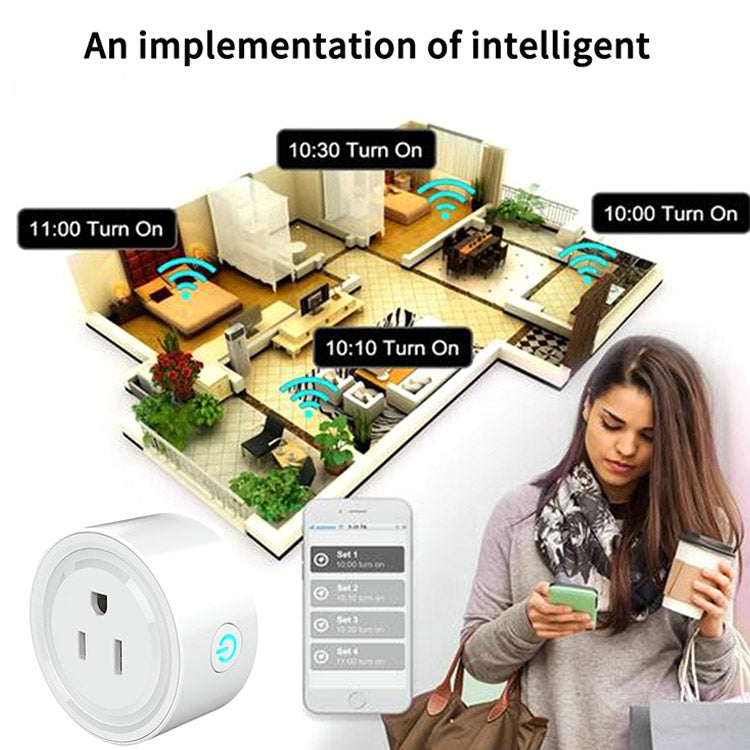 Tuya Smart App Wifi Smart Socket Phone Remote Timing Voice Switch Supports Alexa UK Plug, Style: 20A Power Model - Smart Socket by PMC TechLife | Online Shopping South Africa | PMC TechLife