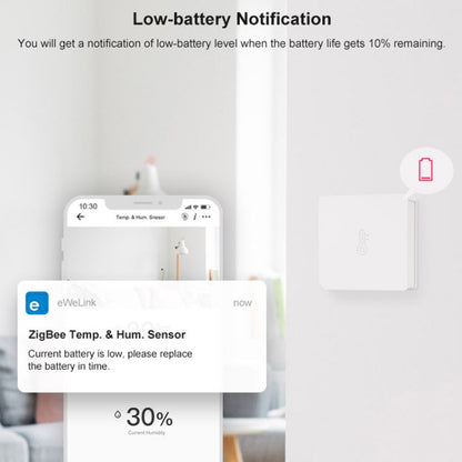 Sonoff SNZB-02 Temperature and Humidity Sensor EWelink Smart Home WiFi Remote - Home Automation Modules by Sonoff | Online Shopping South Africa | PMC Jewellery