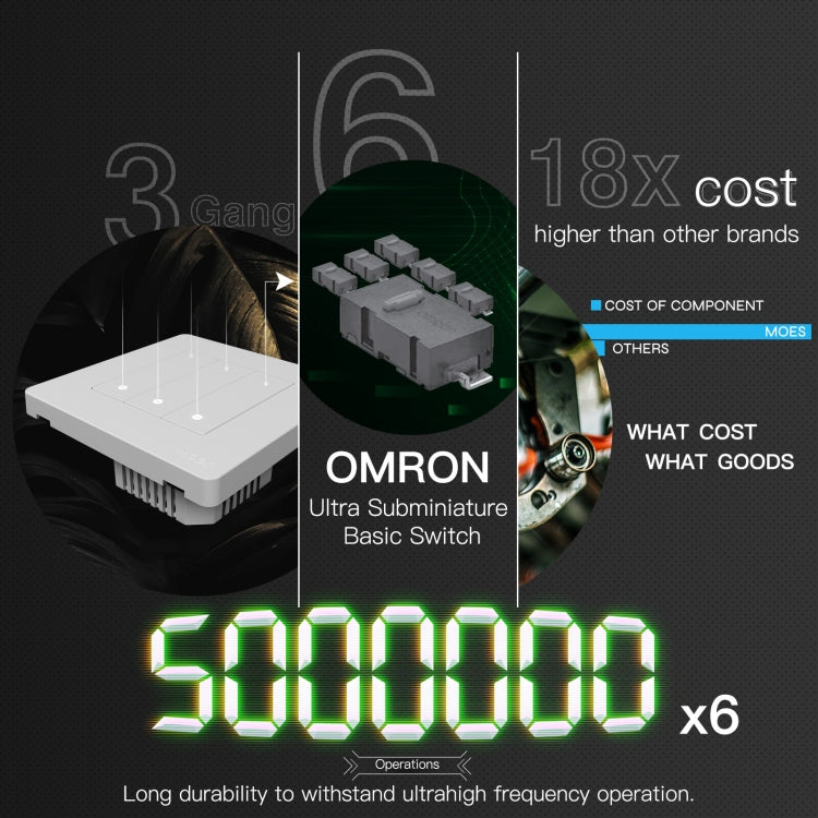 Tuya ZigBee Smart Single-fire Zero-fire Sharing Timing Voice Wall Switch EU Plug, Style: 2 Ways (Gray) - Smart Switch by PMC TechLife | Online Shopping South Africa | PMC TechLife