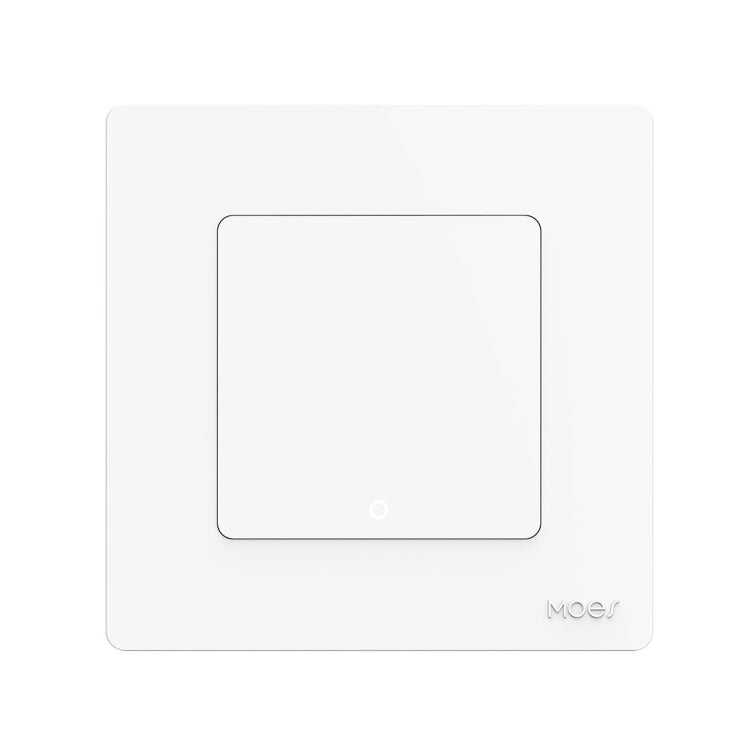 Tuya ZigBee Smart Single-fire Zero-fire Sharing Timing Voice Wall Switch EU Plug, Style: 1 Way (White Scene Casual Post) - Smart Switch by PMC TechLife | Online Shopping South Africa | PMC TechLife