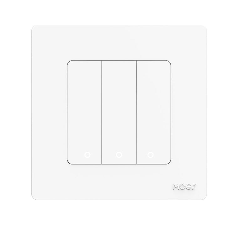 Tuya ZigBee Smart Single-fire Zero-fire Sharing Timing Voice Wall Switch EU Plug, Style: 3 Ways (White Scene Casual Post) - Smart Switch by PMC TechLife | Online Shopping South Africa | PMC TechLife