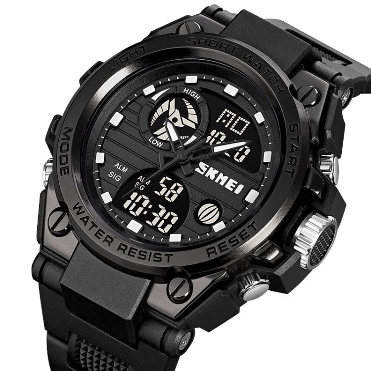 SKMEI 2031 Multifunctional Outdoor Waterproof Chronograph Men Sports Watch(Black) - Silicone Strap Watches by SKMEI | Online Shopping South Africa | PMC Jewellery | Buy Now Pay Later Mobicred