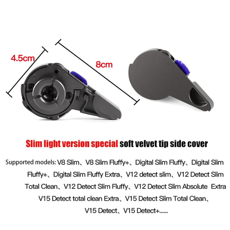 For Dyson Slim Light Version Vacuum Cleaner Soft Velvet Suction Head Side Cover - free shipping - PMC TechLife - Order now!