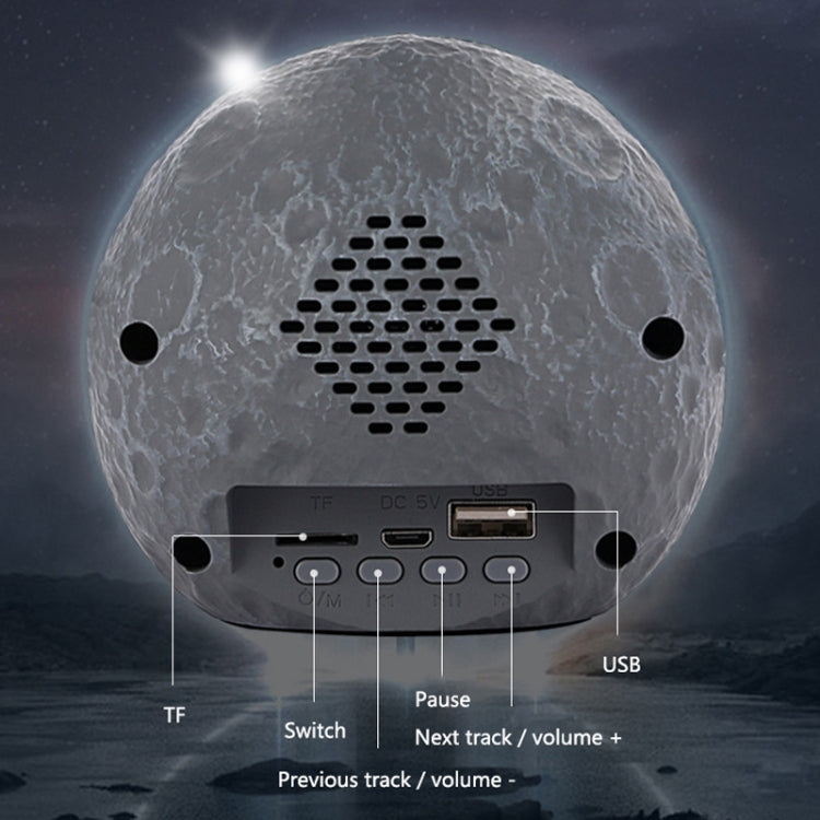 Y-598 Suspended Astronaut Bluetooth Speaker RGB Light Subwoofer Ornament,Spec: 598A Golden - Desktop Speaker by PMC TechLife | Online Shopping South Africa | PMC TechLife