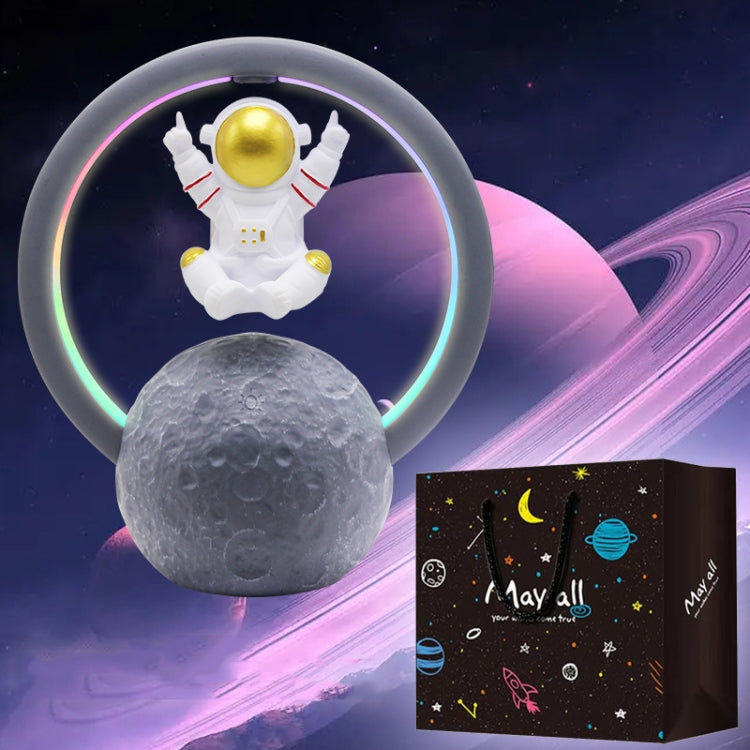 Y-598 Suspended Astronaut Bluetooth Speaker RGB Light Subwoofer Ornament,Spec: 598A Golden+Gift Bag - Desktop Speaker by PMC TechLife | Online Shopping South Africa | PMC TechLife