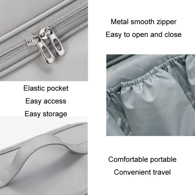Baona BN-DS006 for Dyson Airwrap Multifunctional PU Leather Storage Bag(Grey) - free shipping - PMC TechLife - Order now!