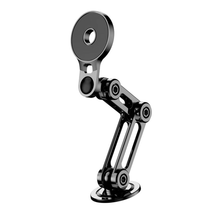 Car Desktop Folding Magnetic Suction Stretch Live Mobile Phone Holder(Black) - Car Holders by PMC TechLife | Online Shopping South Africa | PMC TechLife