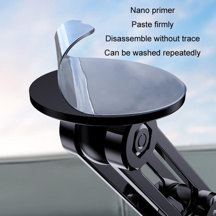 Car Desktop Folding Magnetic Suction Stretch Live Mobile Phone Holder(Black) - Car Holders by PMC TechLife | Online Shopping South Africa | PMC TechLife