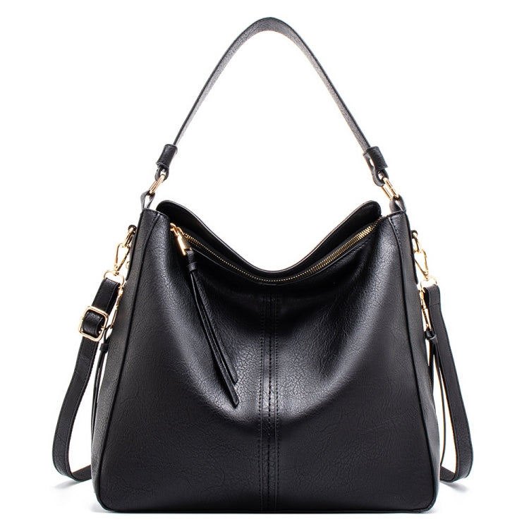 7871 Large Capacity Adjustable Leather Tote Bag Multi-compartment Shoulder Bag, Color: Black - free shipping - PMC TechLife - Order now!