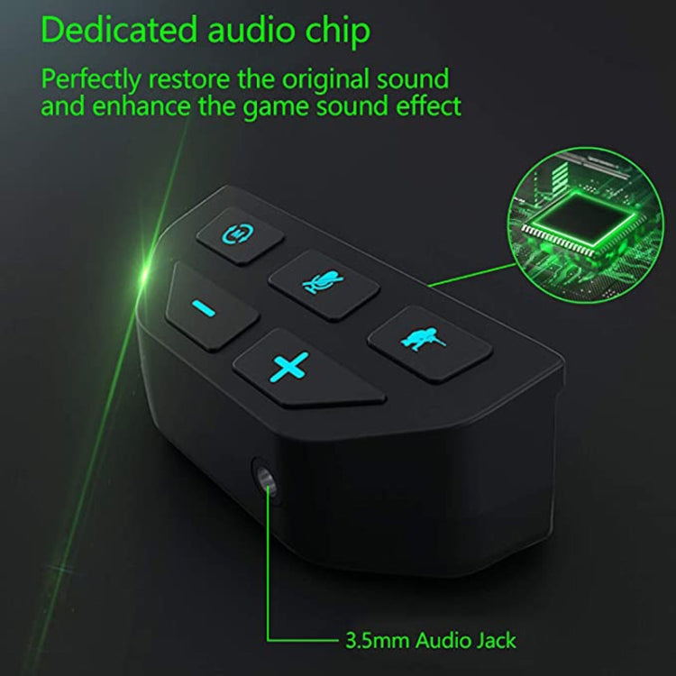 For Microsoft Xbox One S / X / Elite HS-XO193A Gamepad Sound Enhancer 3.5mm Converter Headphone Adapter(Black) - Adapter & Cable by PMC TechLife | Online Shopping South Africa | PMC TechLife