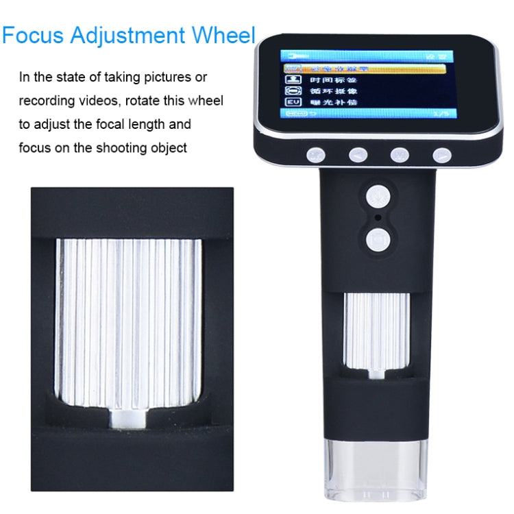 DM1 3.5-inch Screen Smart Wireless 500X HD Digital Microscope Handheld Portable Children Microscope with Stand - Digital Microscope by PMC TechLife | Online Shopping South Africa | PMC TechLife | Buy Now Pay Later Mobicred