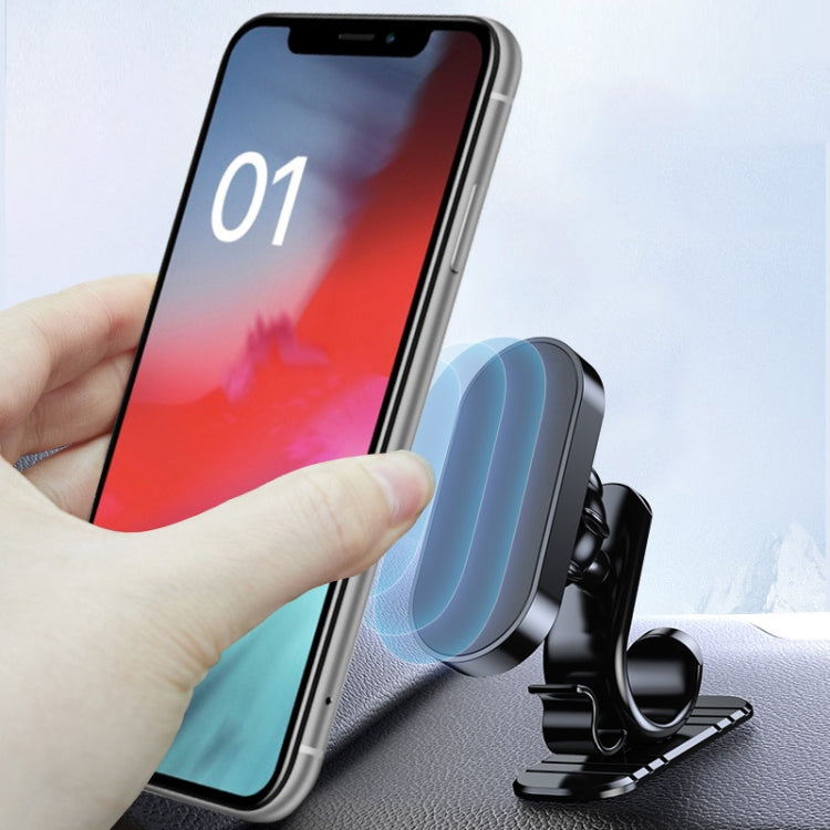 D6 360-degree Rotating Magnetic Suction Car Mobile Phone Holder(Black) - Car Holders by PMC TechLife | Online Shopping South Africa | PMC TechLife