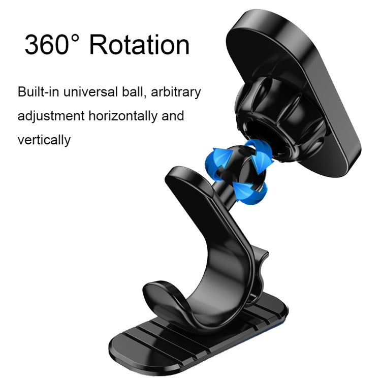 D6 360-degree Rotating Magnetic Suction Car Mobile Phone Holder(Black) - Car Holders by PMC TechLife | Online Shopping South Africa | PMC TechLife