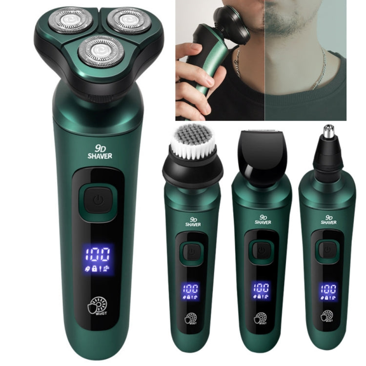4 In 1 Smart Electric Shaver LCD Digital Display Three-head USB Rechargeable Floating Razor - free shipping - PMC TechLife - Order now!
