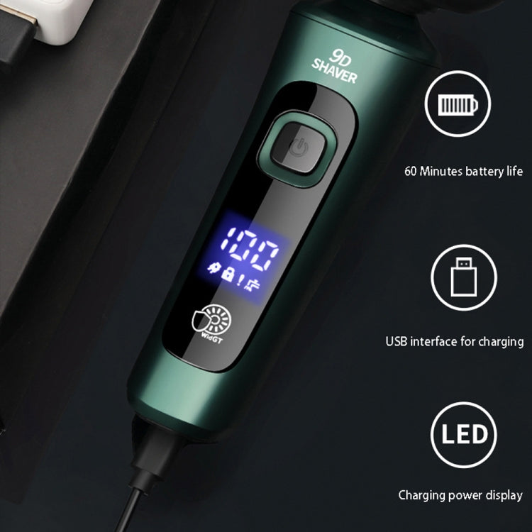 4 In 1 Smart Electric Shaver LCD Digital Display Three-head USB Rechargeable Floating Razor - free shipping - PMC TechLife - Order now!