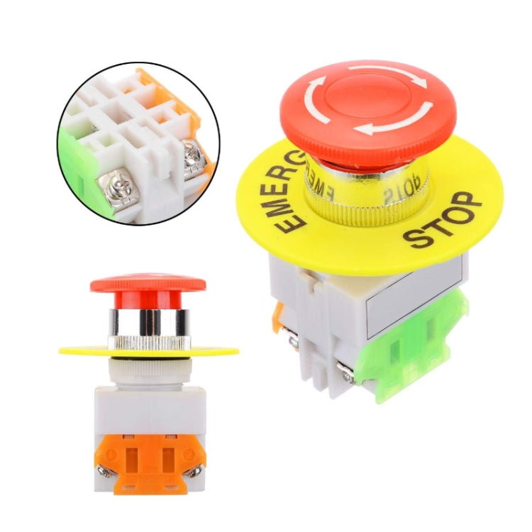 2pcs LAY37-11ZS Elevator Emergency Stop Mushroom Head Button(Red) - free shipping - PMC TechLife - Order now!