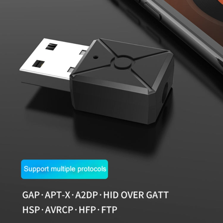 A30 USB Bluetooth 5.0 Receiver Transmitter Wireless Audio Adapter - Audio Receiver Transmitter by PMC TechLife | Online Shopping South Africa | PMC TechLife