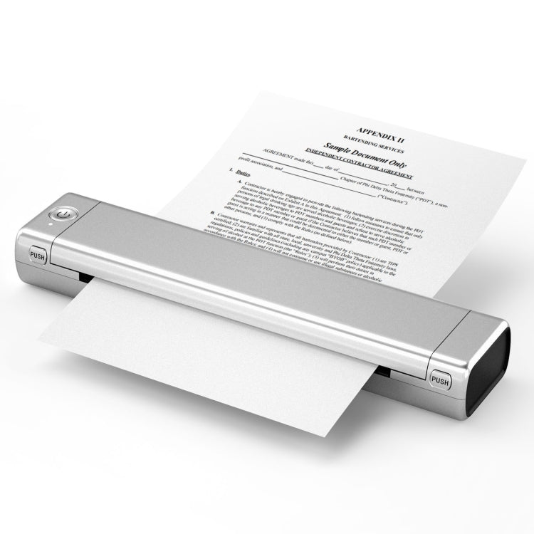 M08F Bluetooth Wireless Handheld Portable Thermal Printer(Silver Letter Version) - Printer by PMC TechLife | Online Shopping South Africa | PMC TechLife