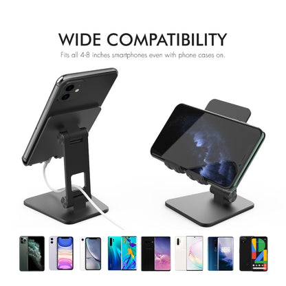 AhaStyle ST01 Double Swivel Aluminum Alloy Convenient Phone Charging Stand Base(Silver) - Desktop Holder by AhaStyle | Online Shopping South Africa | PMC Jewellery