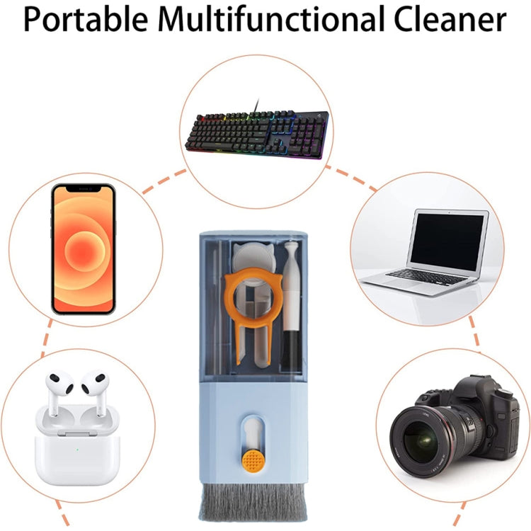 Q6S 10-in-1 Bluetooth Headphone Cleaning Pen Mobile Computer Keyboard Screen Digital Camera Cleaning Kit(Blue) - Other Accessories by PMC TechLife | Online Shopping South Africa | PMC TechLife