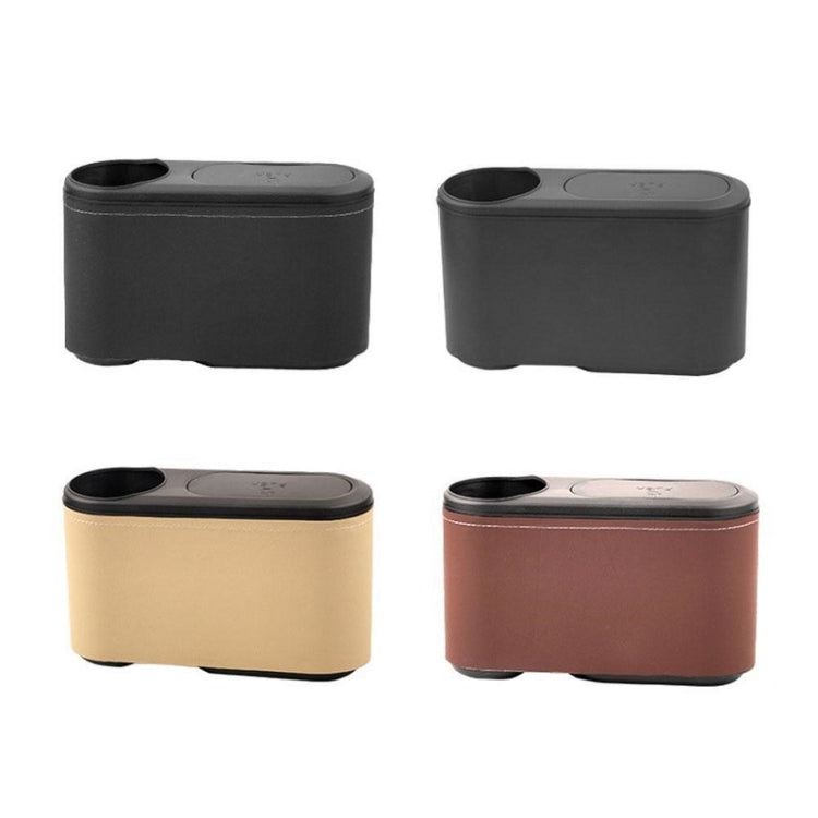Car Seat Water Cup Holder Umbrella Storage Box Trash Can, Color: Beige Leather - Stowing Tidying by PMC TechLife | Online Shopping South Africa | PMC TechLife