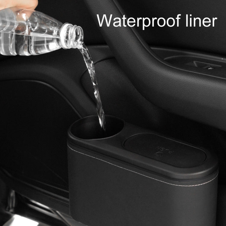 Car Seat Water Cup Holder Umbrella Storage Box Trash Can, Color: Beige Leather - Stowing Tidying by PMC TechLife | Online Shopping South Africa | PMC TechLife