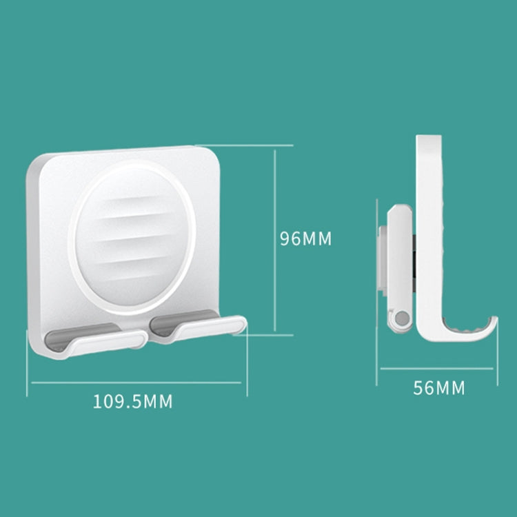 B86 Multifunctional Rotatable Punch-free Wall Mobile Phone Holder(White) - Hand-Sticking Bracket by PMC TechLife | Online Shopping South Africa | PMC TechLife