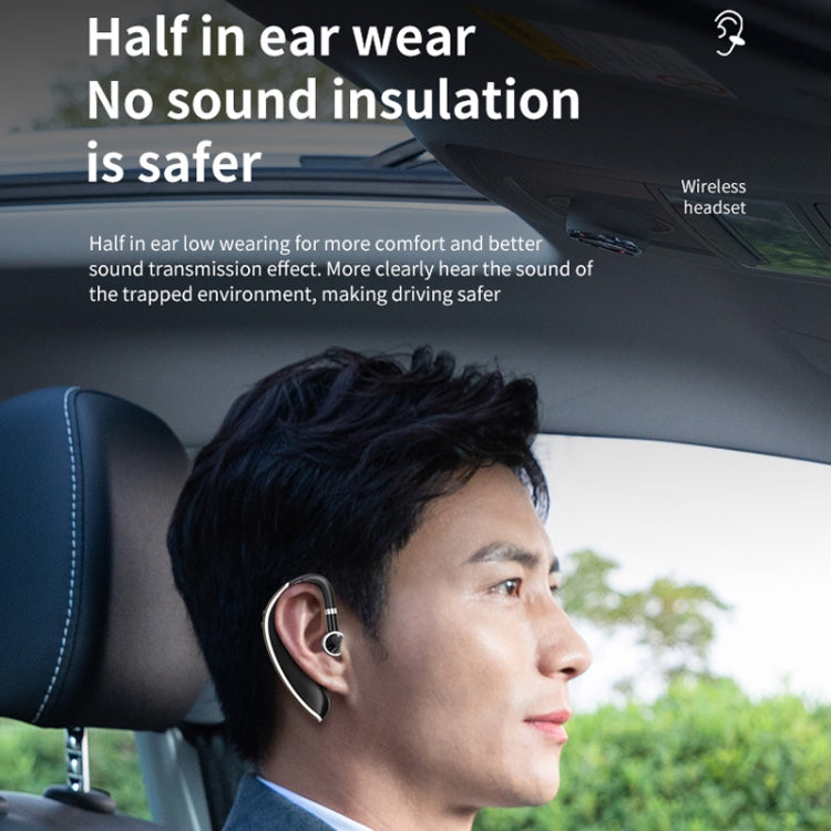 GL20 Digital Single-ear Rotating Universal Bluetooth Earphone(Black White) - Bluetooth Earphone by PMC TechLife | Online Shopping South Africa | PMC TechLife