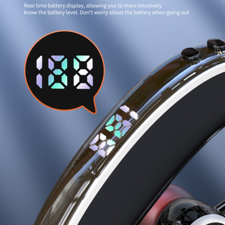 GL20 Digital Single-ear Rotating Universal Bluetooth Earphone(Black White) - Bluetooth Earphone by PMC TechLife | Online Shopping South Africa | PMC TechLife