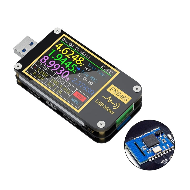 FNIRSI FNB48S USB Voltage Ammeter Multifunctional Fast Charge Tester, Specification: Bluetooth - free shipping - PMC TechLife - Order now!