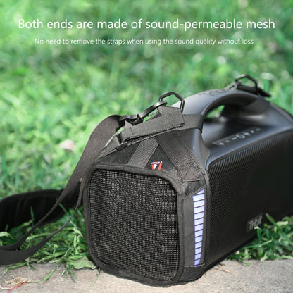 For Tribit StormBox Blast Speaker Case Fall-proof Carrying Strap Case Protective Cover(Black) - Protective Case by PMC Jewellery | Online Shopping South Africa | PMC Jewellery