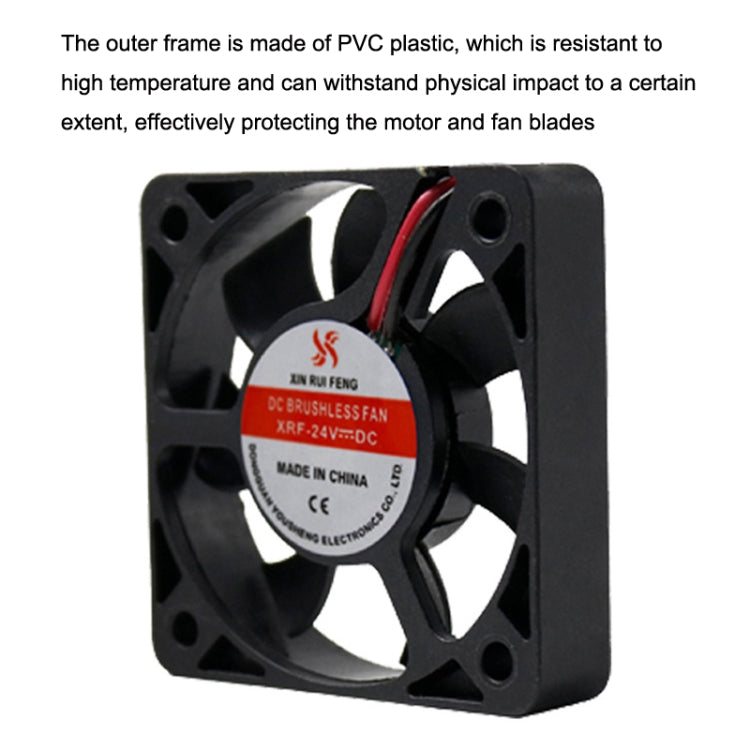 3pcs XIN RUI FENG 5V Ball Bearing 5cm Silent DC Cooling Fan - free shipping - PMC TechLife - Order now!