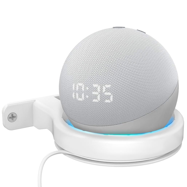 For Apple HomePod Mini AhaStyle DD96 Stand Wall Storage Stand(White) - Speaker Bracket by AhaStyle | Online Shopping South Africa | PMC TechLife