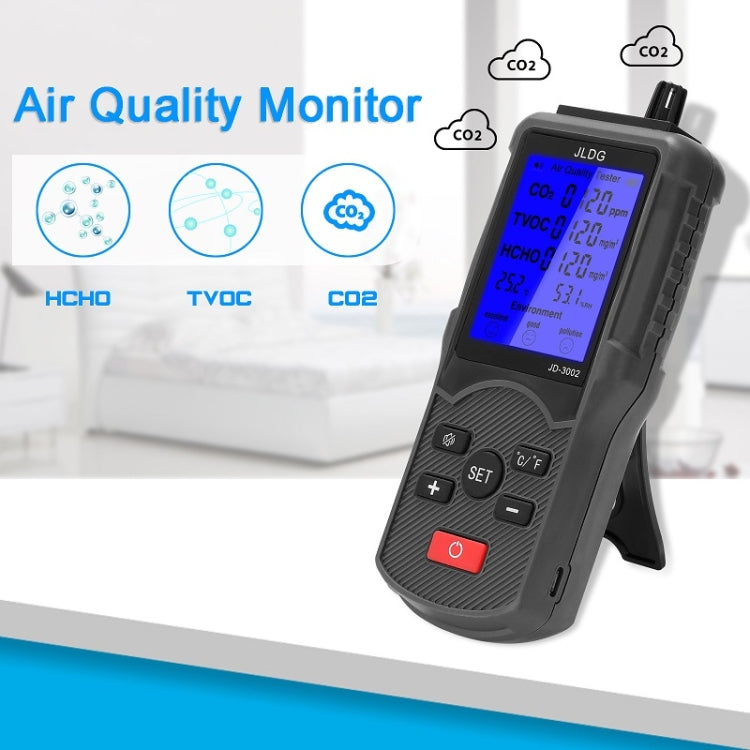 JD-3002 Carbon Dioxide Comprehensive Air Quality Temperature Humidity Detector(480g) - Air & Water Quality Tester by PMC TechLife | Online Shopping South Africa | PMC TechLife | Buy Now Pay Later Mobicred