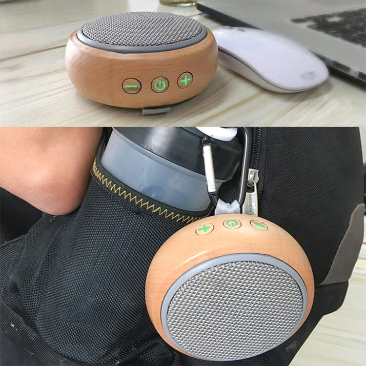 BT810 Small Outdoor Portable Wooden Bluetooth Speaker Support TF Card & 3.5mm AUX(Black) - Mini Speaker by PMC Jewellery | Online Shopping South Africa | PMC Jewellery