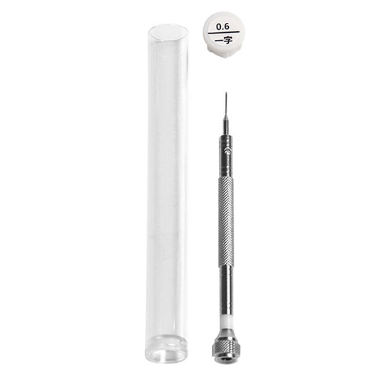 LSD5120 Repair Watch Glasses Stainless Steel Screwdriver Precision Watch Screwdriver Tool 0.6 Straight (White) - Watch Repair Tools by PMC Jewellery | Online Shopping South Africa | PMC Jewellery