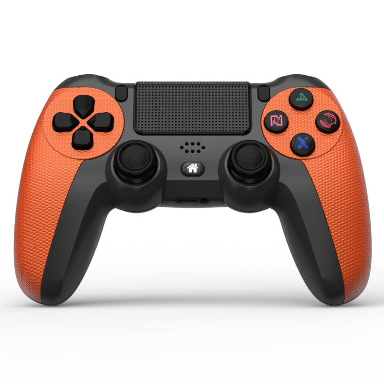 KM048 For PS4 Bluetooth Wireless Gamepad Controller 4.0 With Light Bar(Vitality Orange) - Gamepads by PMC Jewellery | Online Shopping South Africa | PMC Jewellery