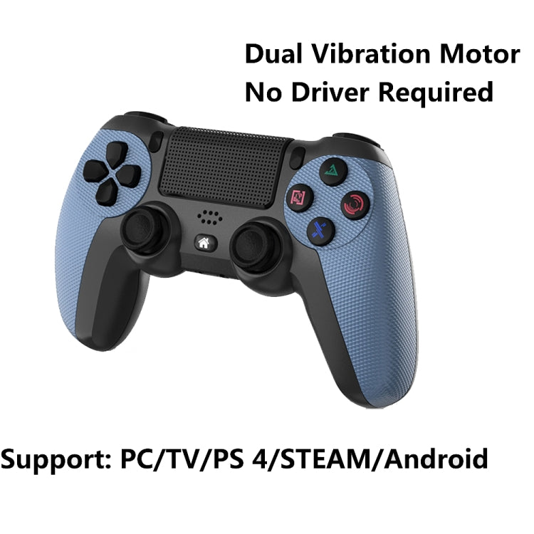 KM048 For PS4 Bluetooth Wireless Gamepad Controller 4.0 With Light Bar(Mountain Blue) - Gamepads by PMC TechLife | Online Shopping South Africa | PMC TechLife