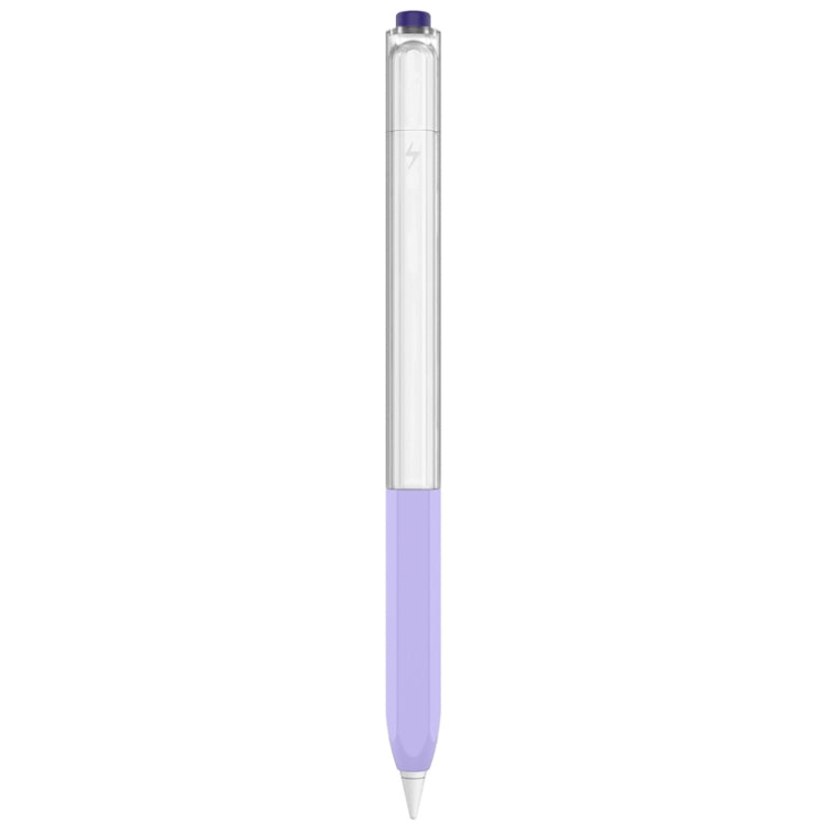For Apple Pencil 2 AhaStyle PT-LC05 Jelly Style Translucent Silicone Protective Pen Case(Purple) - free shipping - PMC TechLife - Order now!