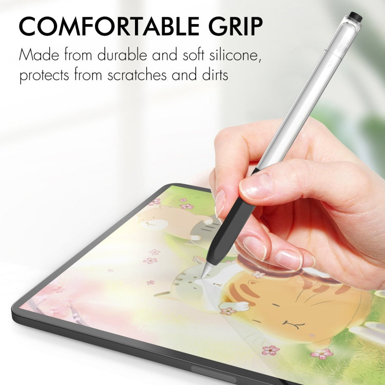 For Apple Pencil 2 AhaStyle PT-LC05 Jelly Style Translucent Silicone Protective Pen Case(Black) - free shipping - PMC TechLife - Order now!