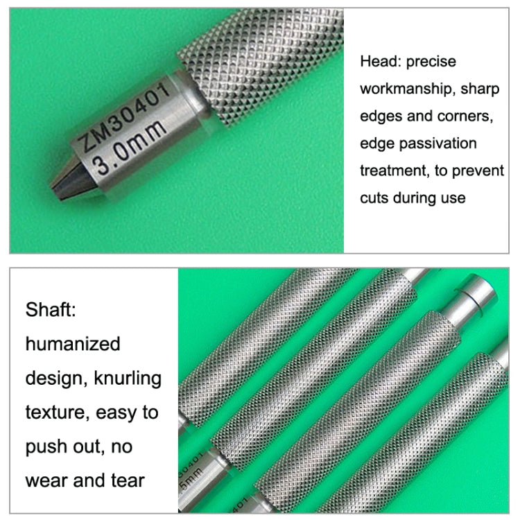 QYZ7021 5.0-6.0mm Watch Clockwork Time Adjustment Tool Stainless Steel Watch Handle - Watch Repair Tools by PMC TechLife | Online Shopping South Africa | PMC TechLife