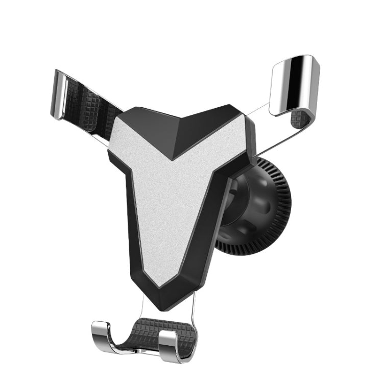 Gravity Navigation Car Air Outlet Triangular Mobile Phone Holder(Silver) - Car Holders by PMC TechLife | Online Shopping South Africa | PMC TechLife