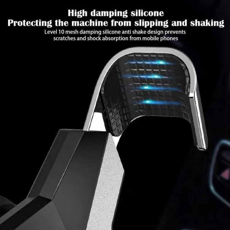 Gravity Navigation Car Air Outlet Triangular Mobile Phone Holder(Silver) - Car Holders by PMC TechLife | Online Shopping South Africa | PMC TechLife