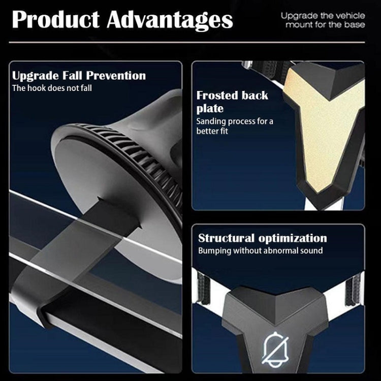 Gravity Navigation Car Air Outlet Triangular Mobile Phone Holder(Silver) - Car Holders by PMC TechLife | Online Shopping South Africa | PMC TechLife