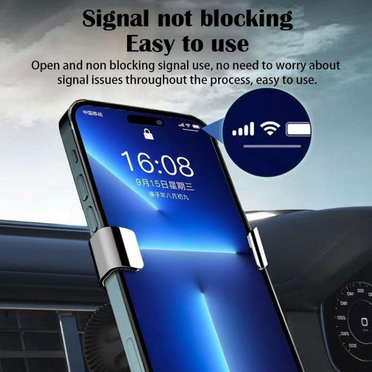 Gravity Navigation Car Air Outlet Triangular Mobile Phone Holder(Silver) - Car Holders by PMC TechLife | Online Shopping South Africa | PMC TechLife