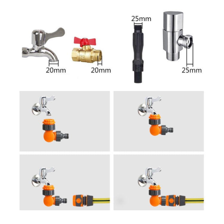 Washing Machine Faucet Connector 180 Degree Swivel Adapter, Specification: Adapter+6 Points Water Connection - free shipping - PMC TechLife - Order now!