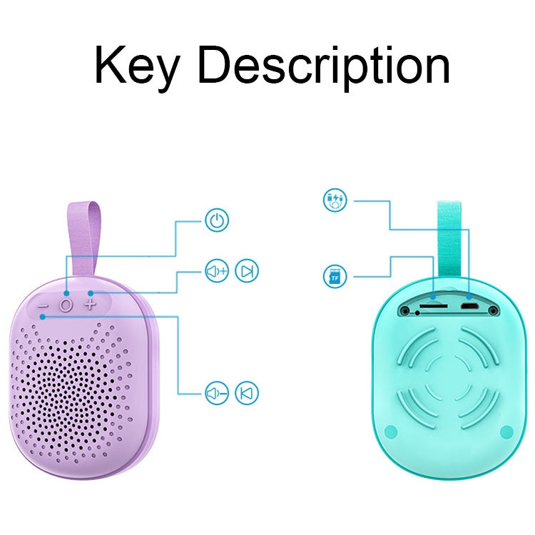 AFK BT-513 TWS Mini Portable RGB Light Bluetooth Speaker 3D Sound Effect Waterproof Bluetooth Audio(Pink) - Mini Speaker by AFK | Online Shopping South Africa | PMC TechLife | Buy Now Pay Later Mobicred