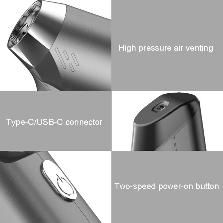 SUITU ST-6671 Wireless Car Vacuum Cleaner Small Handheld Blowing and Suction Dual Use, Style: Brushless Silver Gray - free shipping - PMC TechLife - Order now!