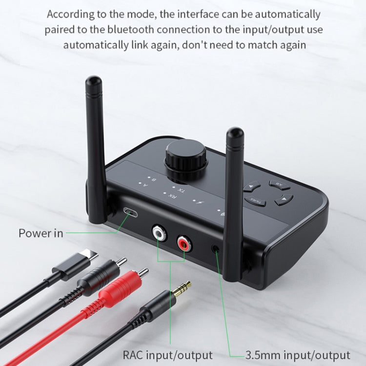 B39 2 In 1 Bluetooth 5.3AUX Music Receiver TV Computer Adapter - Audio Receiver Transmitter by PMC TechLife | Online Shopping South Africa | PMC TechLife