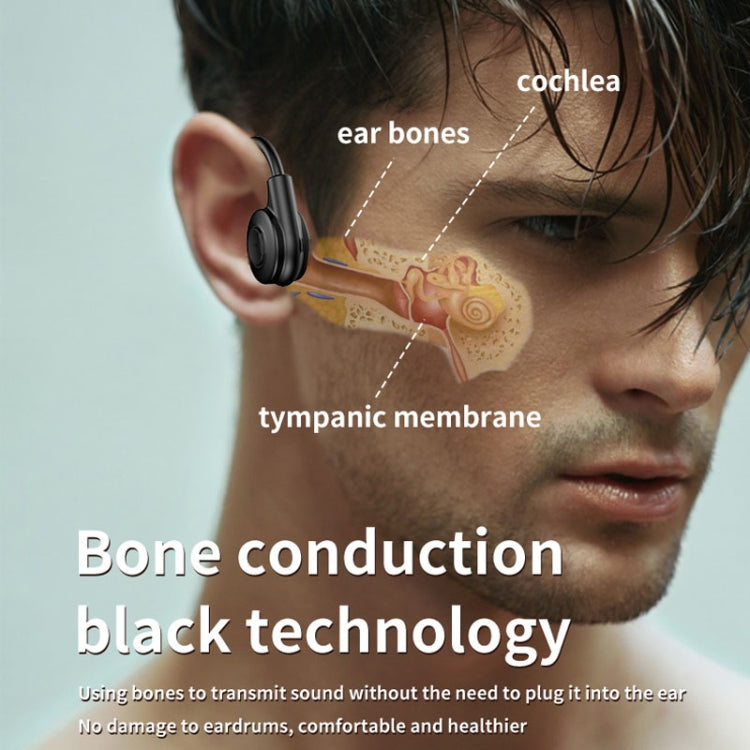 M2 Bone Conduction Earphones Running Stereo To Ear Bluetooth Earphones(Black + Orange) - Neck-mounted Earphone by PMC TechLife | Online Shopping South Africa | PMC TechLife